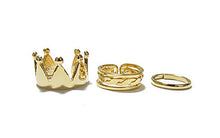 Women Crown 3Pcs/Set Stack Above Knuckle Nail Ring IMY66