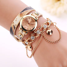 Women Dress Watches Quartz Wrist Watch Luxury Rhinestone Gold PU Leather Bracelet Watch Women relogio feminino Hour IMY66