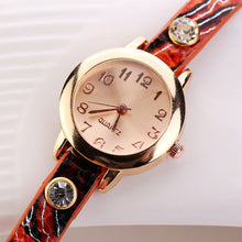 Women Dress Watches Quartz Wrist Watch Luxury Rhinestone Gold PU Leather Bracelet Watch Women relogio feminino Hour IMY66