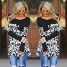 Women Long Sleeve Irregular Casual Blouse Loose Cotton Tops Shirt IMY66