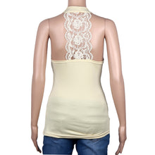 Women Lace Tops Sexy V Neck Backless Vest Camisole Sleeveless Women Casual Tank Tops T-Shirt Black&White IMY66