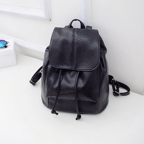 college schoolbag washed PU leather backpack woman Korean tidal leisure travel bag Boutique backpacks IMY66