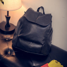 college schoolbag washed PU leather backpack woman Korean tidal leisure travel bag Boutique backpacks IMY66