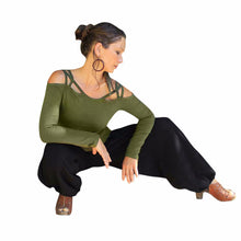 T-Shirts For Women Sexy Off Shoulder Strap Long Sleeve Casual Tee Shirt Tops femme camisetas y tops IMY66