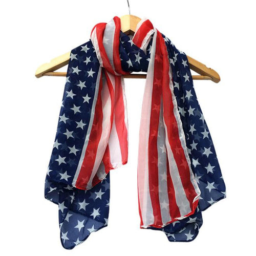 Scarves American Flag Scarf Vintage USA Flags Infinity Scarves Long Scarves Shawl Stole for Men Women IMY66