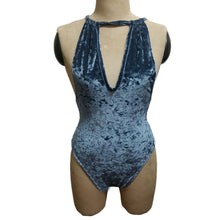 Sexy Deep V Neck Bodysuit Solid Women Plunge Velvet Camisole Ladies Halterneck Strappy Backless Leotard Bodysuit IMY66