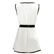 25016 Sexy Cute Sweet Slim Fit Lady Chiffon Sleeveless Dress Blouse With Belt Blusas Feminina Plus Size IMY66