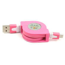 3ft Retractable Charger Micro USB Data Cable Cord For Samsung Android Phone IMY66