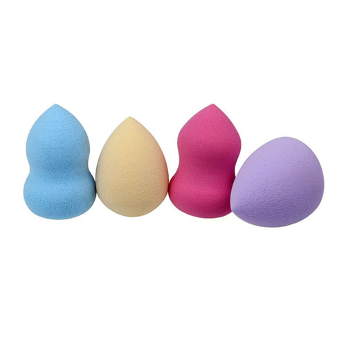 4pcs Colorful Beauty Flawless Makeup Blender Foundation Puff Multi Shape Makeup Sponges Puff Pro Fundation IMY66