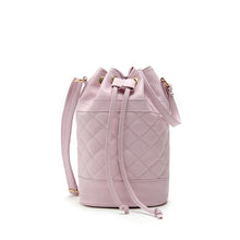 5 Colors Classic PU Leather Quilted Handbag Cross Body Drawstring Bucket Tote Satchel Shoulder Messenger Bag For Women IMY66