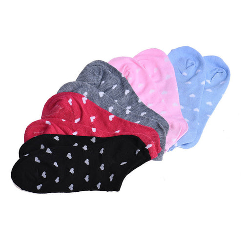 5 Pairs Womens s Casual Ankle Low Cut Cotton Socks Love Heart Ankle Crew s Socks For Women IMY66