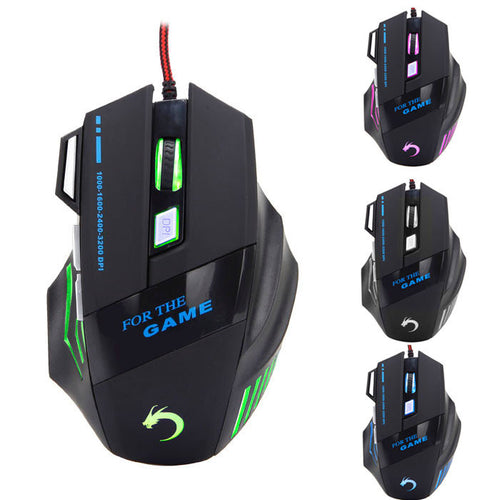 7 Button 3200 DPI LED Optical USB Wired Gaming Mouse For Laptop Gamer IMY66