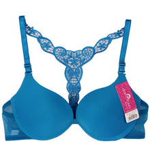 7 Colors Sexy Front Closure Womens Lace Racer Back Racerback Push Up Bra 70B-80B IMY66