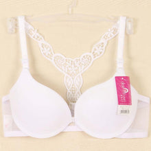 7 Colors Sexy Front Closure Womens Lace Racer Back Racerback Push Up Bra 70B-80B IMY66