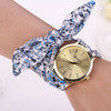 7 Colors esign Ladies flower cloth wrist watch women dress watch fabric watch sweet girls watch IMY66