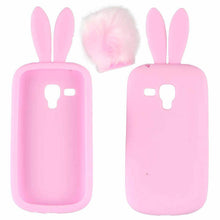 8 Colors Cute Silicon Rabbit Stand Holder Soft Case Cover Skin For Samsung Galaxy S3 Mini I8190 Phone Cases IMY66