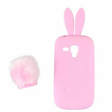 8 Colors Cute Silicon Rabbit Stand Holder Soft Case Cover Skin For Samsung Galaxy S3 Mini I8190 Phone Cases IMY66