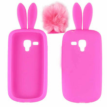 8 Colors Cute Silicon Rabbit Stand Holder Soft Case Cover Skin For Samsung Galaxy S3 Mini I8190 Phone Cases IMY66