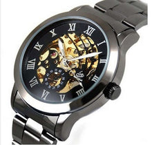 Automatic Classic Skeleton Men's Mechanical Stainless Steel Wrist Watch IMY66