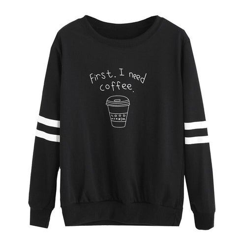 Casual T-Shirts For Women long Sleeve O Neck Letter Print Sweatshirt Pullovers camisetas y tops Tee Shirts femme IMY66