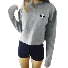 Casual blusas Women Tops Aliens Print Long Sleeve Loose Shirt Tops Blouse camisetas femme blusa feminina IMY66