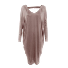 Dress Women Casual Long Maxi Dress Sexy Backless Long Sleeve Beach Loose Party Bodycon Dress vestido IMY66