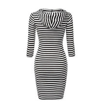 Dress For Women Solid Casual Long Sleeve Hoodie Hooded Jumper Pocket Sweater Tops Dress vestidos feminino IMY66