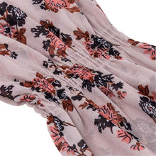 Dress Women Casual A Line Dresses Sexy V Neck Long-sleeved Loose Flowers Printing Mini Dress Vestidos Femininos IMY66