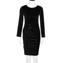 Dress Women Velvet Dress Casual Long Sleeve Bodycon Elegant Dress Evening Party Mini Dress vestidos femininos IMY66
