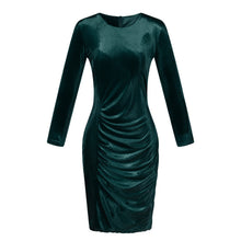 Dress Women Velvet Dress Casual Long Sleeve Bodycon Elegant Dress Evening Party Mini Dress vestidos femininos IMY66