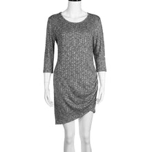 Dresses Women Sexy Half Sleeve Irregular Knitted Slim Sweater Party Bodycon Mini Dresses vestidos femininos IMY66