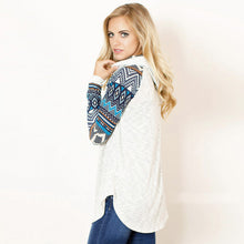 Knitwear T-Shirts For Womens Printing Splice Hoodie Long Sleeve Tee-Shirt Top femme camiseta mujer IMY66