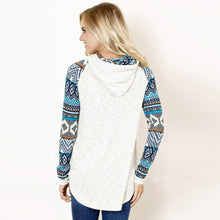 Knitwear T-Shirts For Womens Printing Splice Hoodie Long Sleeve Tee-Shirt Top femme camiseta mujer IMY66