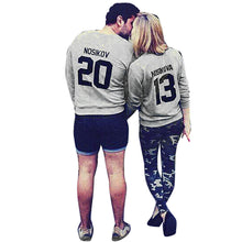 Couple Tops Women Men Long Sleeve T-Shirts NOSIKOV 13 Letter Print Tee Shirt Tops camisetas y tops IMY66