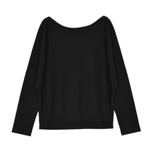 Knitted T-Shirts For Women Oversized Long Sleeve Batwing Pullover Loose tee shirt femme camisetas mujer IMY66