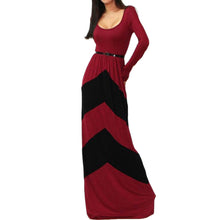 Long Dress For Women Casual O Neck Backless Long Sleeve High Waist Party Maxi Dress vestidos femininos IMY66