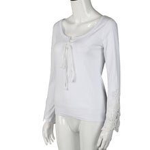 Women Casual Knitwear Sexy Slim Lace Crochet Long Sleeve Knitted Bandage Sweaters Tops Pullovers IMY66