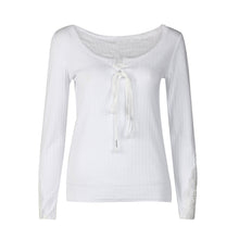 Women Casual Knitwear Sexy Slim Lace Crochet Long Sleeve Knitted Bandage Sweaters Tops Pullovers IMY66