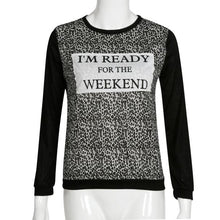Women Clothing Casual T-Shirts Leopard Print Long Sleeve Loose Tops Tee Shirt femme camisetas y tops IMY66
