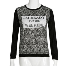 Women Clothing Casual T-Shirts Leopard Print Long Sleeve Loose Tops Tee Shirt femme camisetas y tops IMY66
