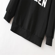 Women Ladies T-Shirts Casual Letter Print Long Sleeve Sweatshirt Loose Pullover Shirt camisetas y tops IMY66