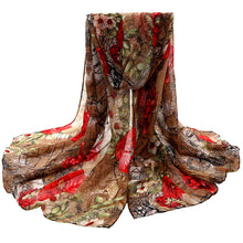 Flower Print Scarf For Womens Voile Stole Scarves Long Neck Wraps Shawl Scarf Scarves Large Size IMY66