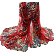 Flower Print Scarf For Womens Voile Stole Scarves Long Neck Wraps Shawl Scarf Scarves Large Size IMY66