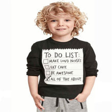 Kids Toddler Boys Handsome Letter Print Black Tops Tee Shirts+Gray Casual Pants Set children clothing IMY66