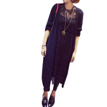 Korean Style Women Knitted Cardigans Casual Crochet Long Sleeve Long Coat Tops Long Sweaters Outwear IMY66