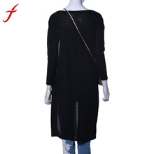 Korean Style Women Knitted Cardigans Casual Crochet Long Sleeve Long Coat Tops Long Sweaters Outwear IMY66