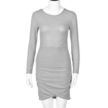 Sexy Dress For Women Ladies Slim Bodycon Long Sleeve Club Party Cocktail Sheath Mini Dresses Vestidos femininos IMY66