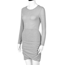 Sexy Dress For Women Ladies Slim Bodycon Long Sleeve Club Party Cocktail Sheath Mini Dresses Vestidos femininos IMY66