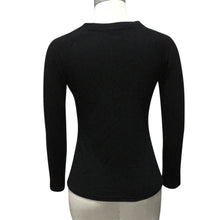 T-Shirts For Women Basic Casual V Neck Long Sleeve Button Slim Tops tee shirt femme camisetas mujer IMY66