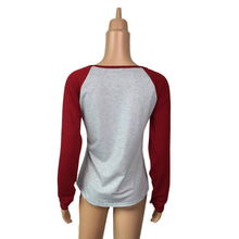 T-Shirts For Women Ladies Casual Round Collar Cotton Long Sleeve Splice Striped Tops Casual Tee Shirt IMY66